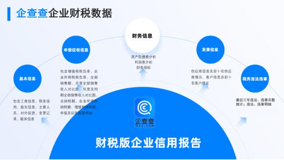 企查查業(yè)內(nèi)首創(chuàng) 打通財(cái)稅數(shù)據(jù)，一鍵洞悉企業(yè)真實(shí)經(jīng)營狀況